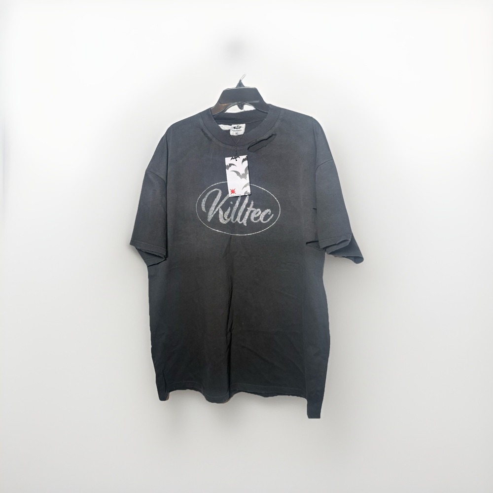 Killtec Capsule 3 Black Rhinestone Tee Designer NWT‎ Distressed Rare XL T-Shirt